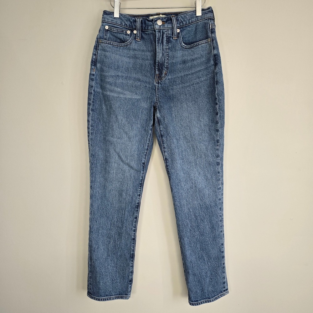 Madewell The Perfect Vintage Jean Women 26 Blue High Rise Tapered Minimalist